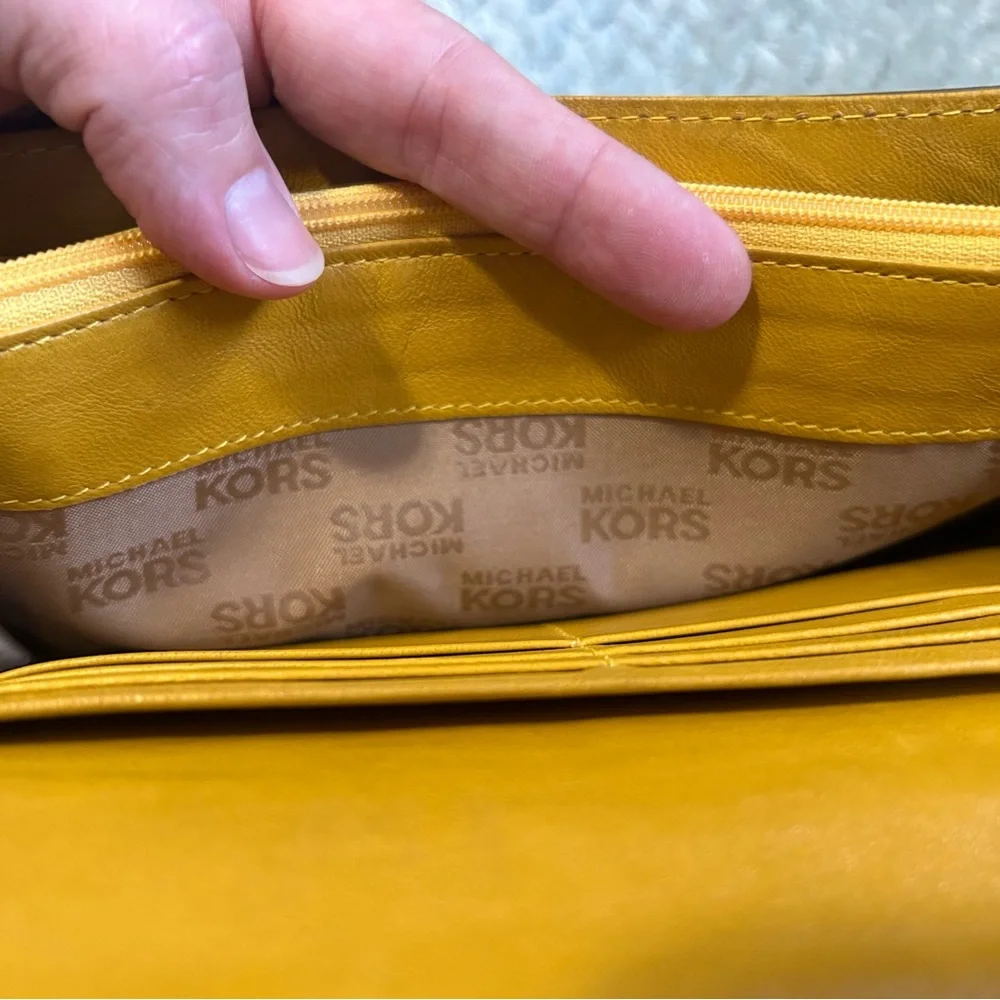 Michael Kors Yellow Stud Wallet - Picture 12 of 12